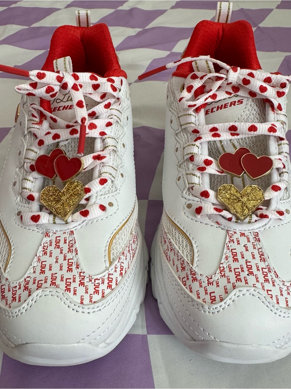 Sketchers D’Lites Valentines You’re So Cupid Sneakers